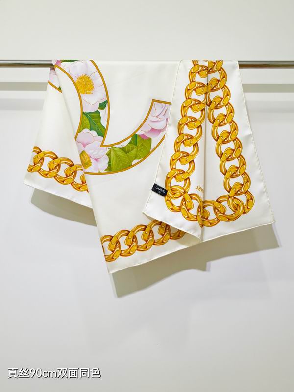 CHanel silk scarf 90X90cm E052526